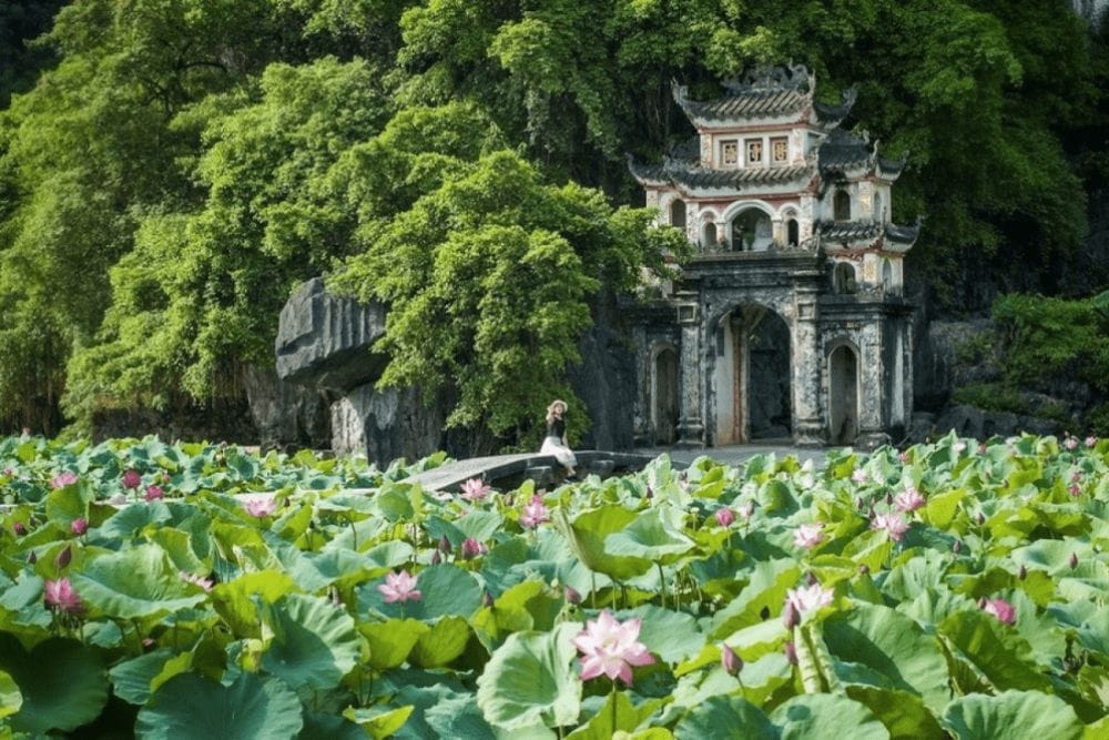 Enjoying the comfortably cool weather of the early lunar year, the best time to explore Hoa Lư Ancient Capital.