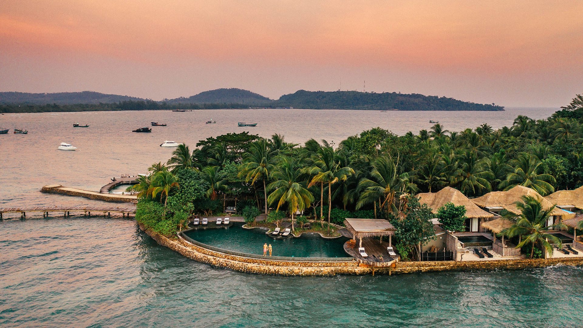 The pristine turquoise waters of the Koh Rong Archipelago, the therapeutic environment of Song Saa.