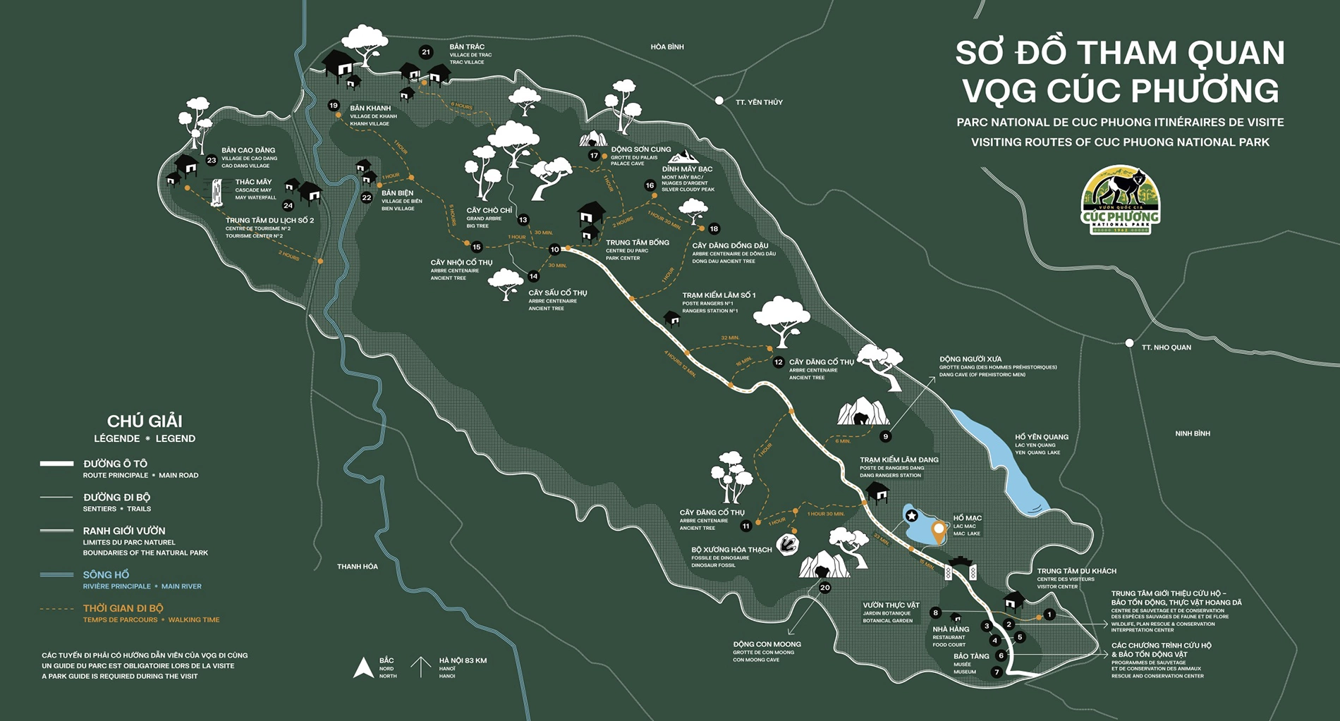 visitor should gather to get infor about maps and tips at the Visitor Center near the entrance.