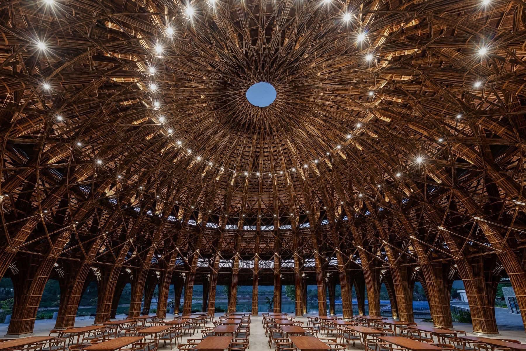 The award-winning bamboo restaurant providing a stunning atmosphere for high-end dining.