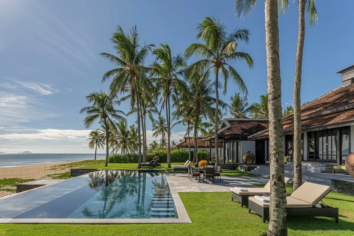 Beachfront multi-bedroom residence with dedicated personal attendant service at Four Seasons The Nam Hai Hoi An