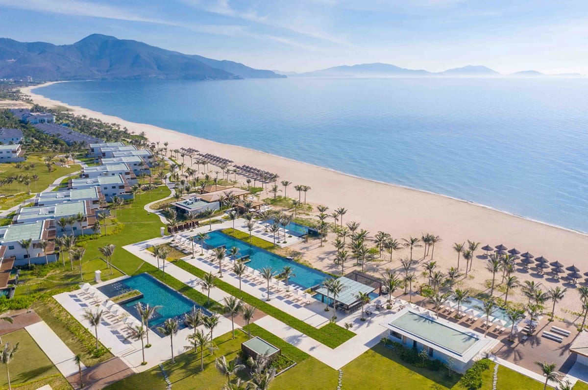 Sleek, contemporary villa design at Alma Resort Cam Ranh, a premier vietnam resort for modern families.
