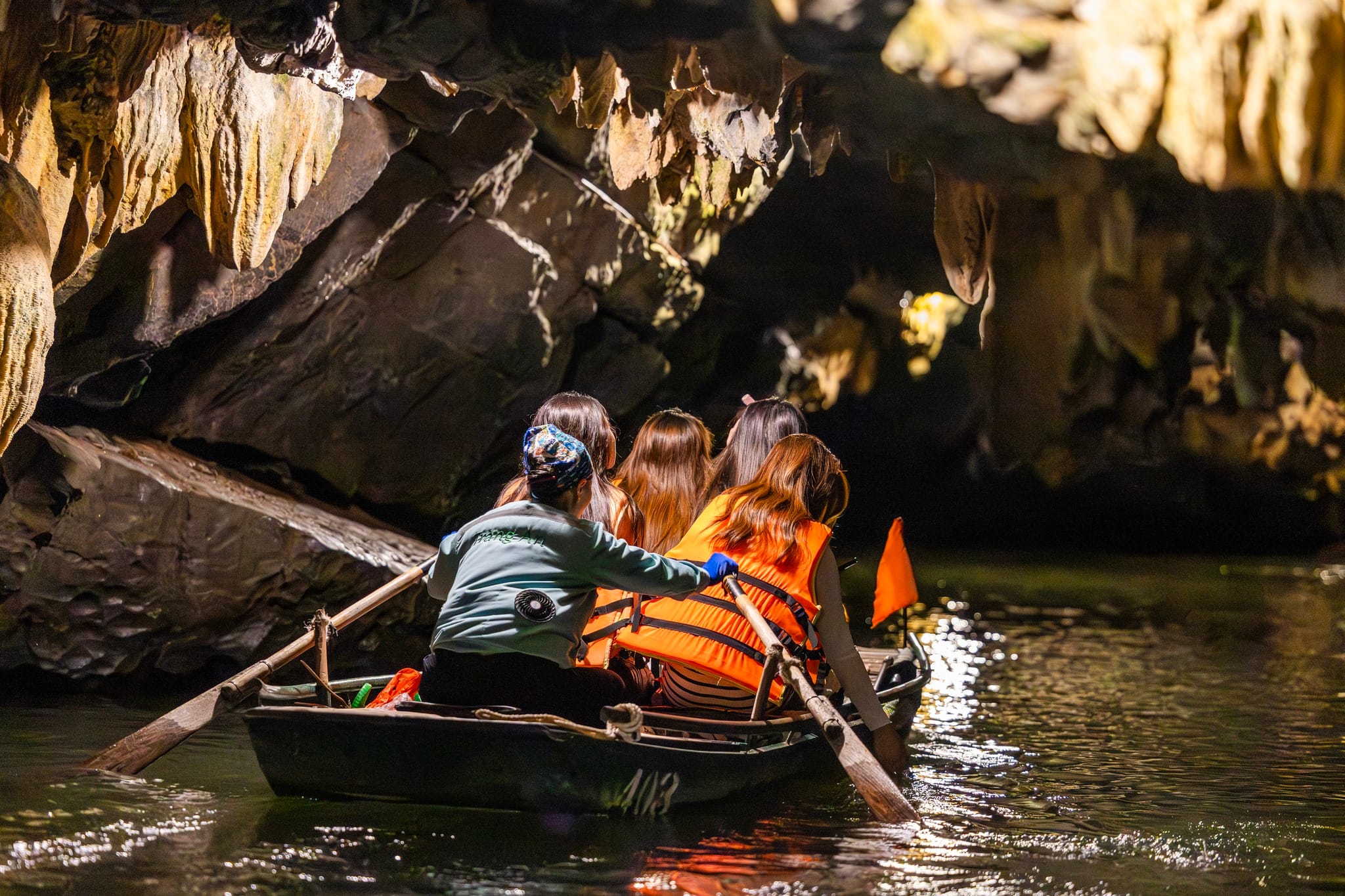Experiencing the "sublime" beauty of Trang An's emerald rivers and forested valleys.