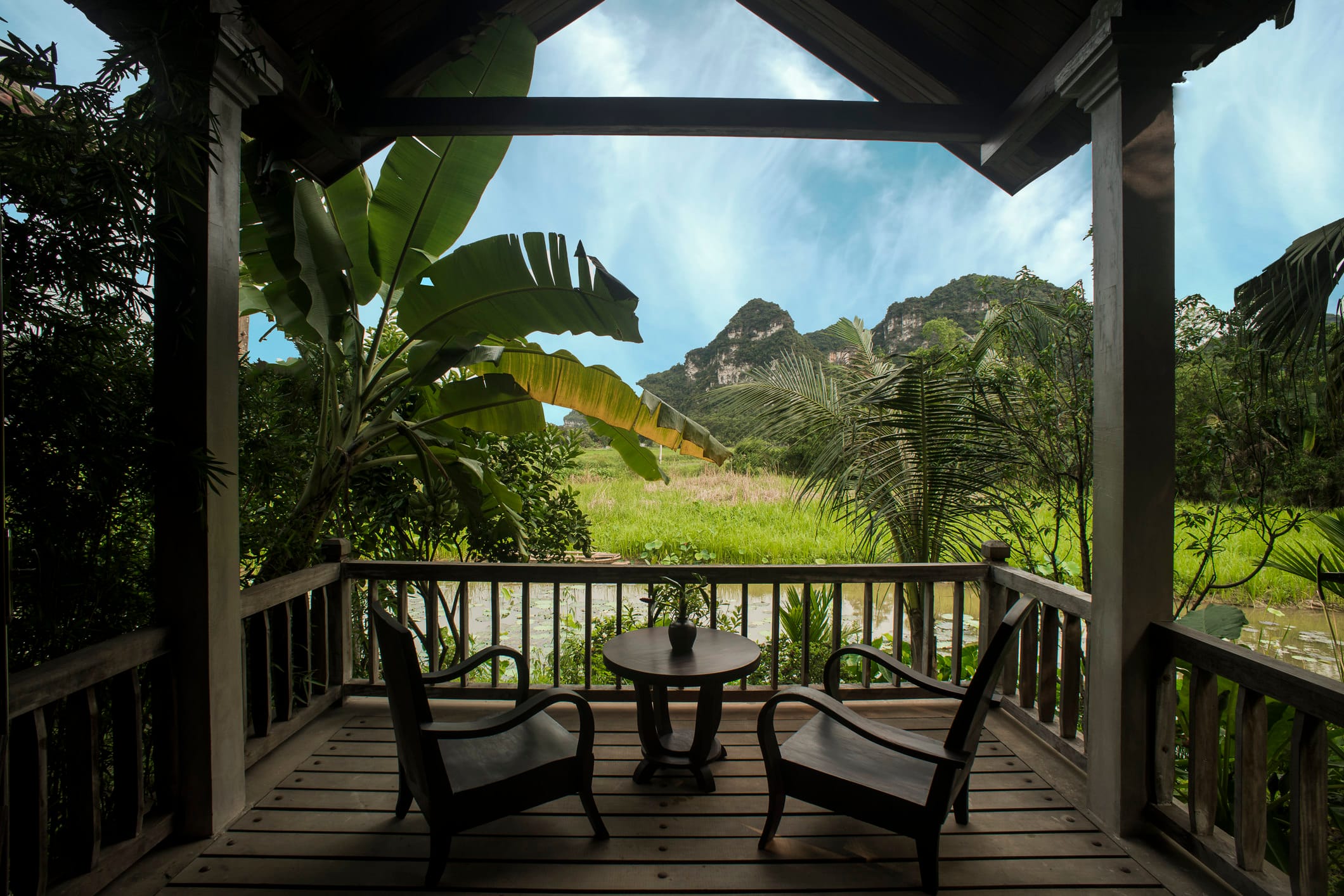 Waking up in a glass-walled sanctuary where nature is your only neighbor.