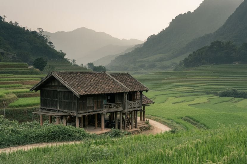 Embracing the peaceful community values that define high-end slow travel vietnam lifestyle design.
