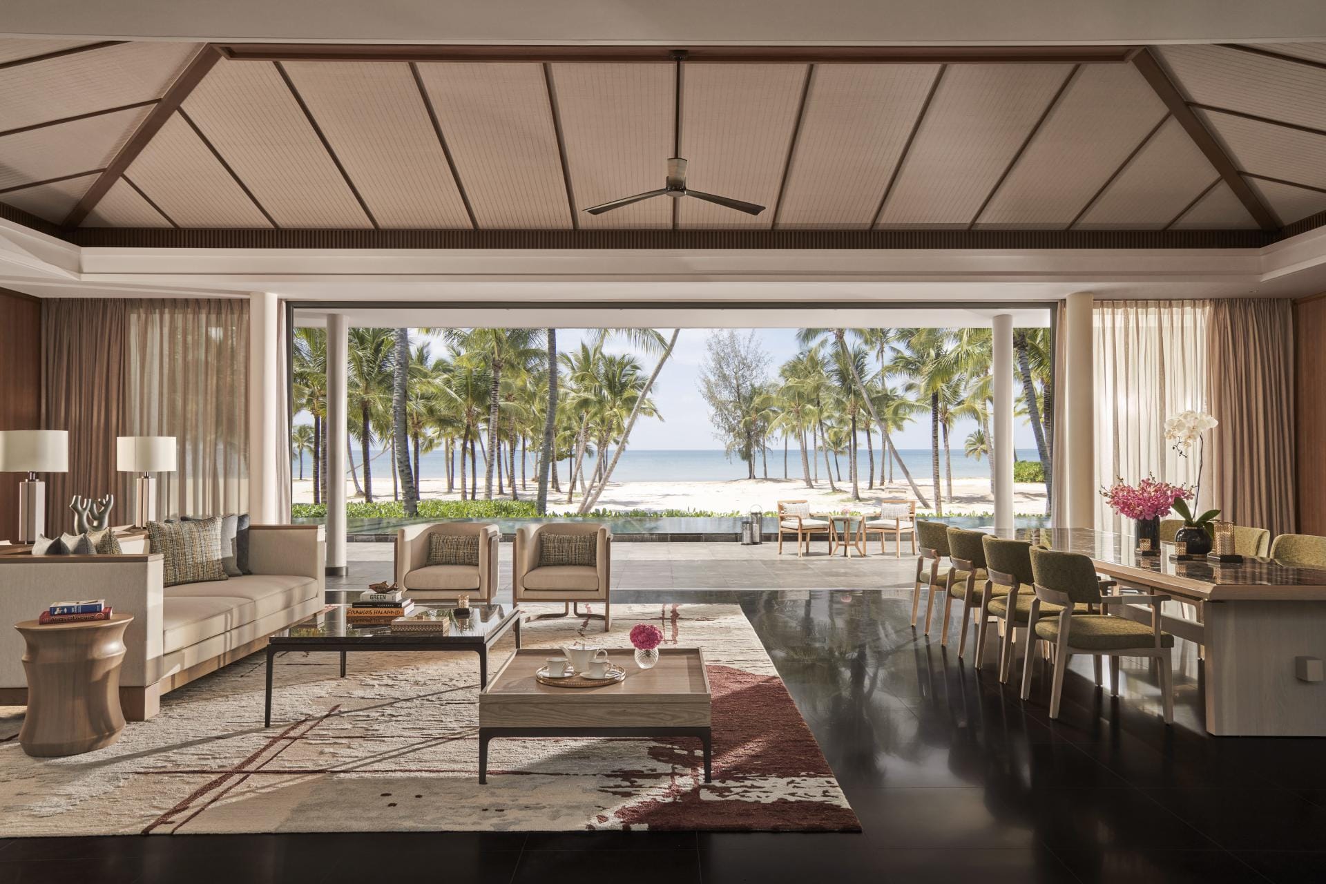 Private sunset terrace and sleek plunge pool at Regent Phu Quoc luxury island resort